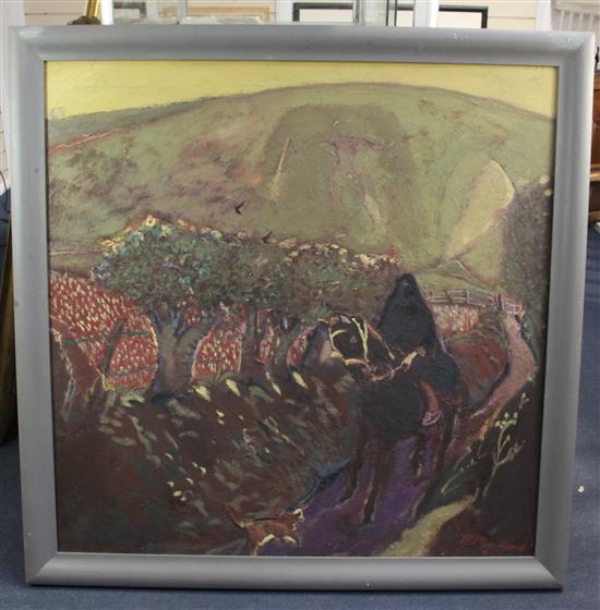 § Harold Mockford (1932-) The Visitor 35.5 x 35.5in.